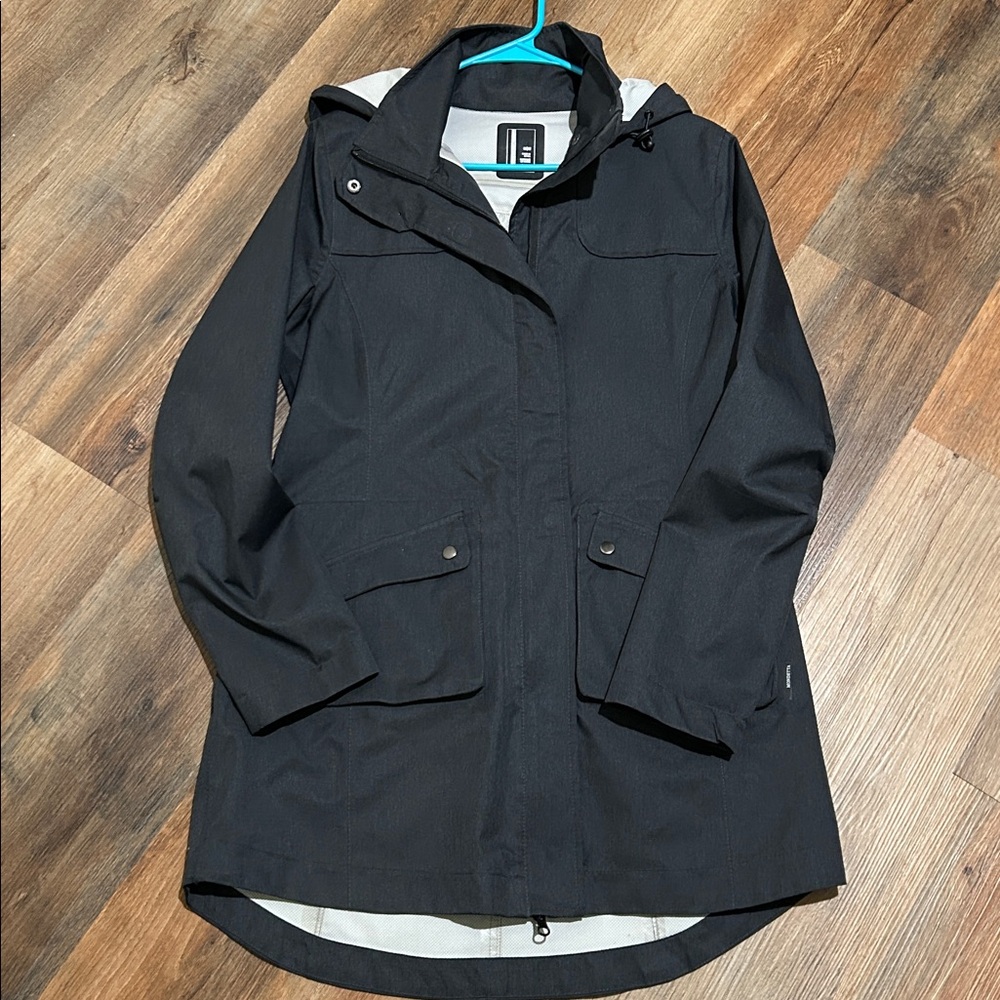 Mondetta Black Utility Jacket with Light Gray Lining